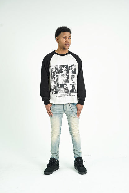 “Faces of Rebellion” Dirty Wash Long sleeve