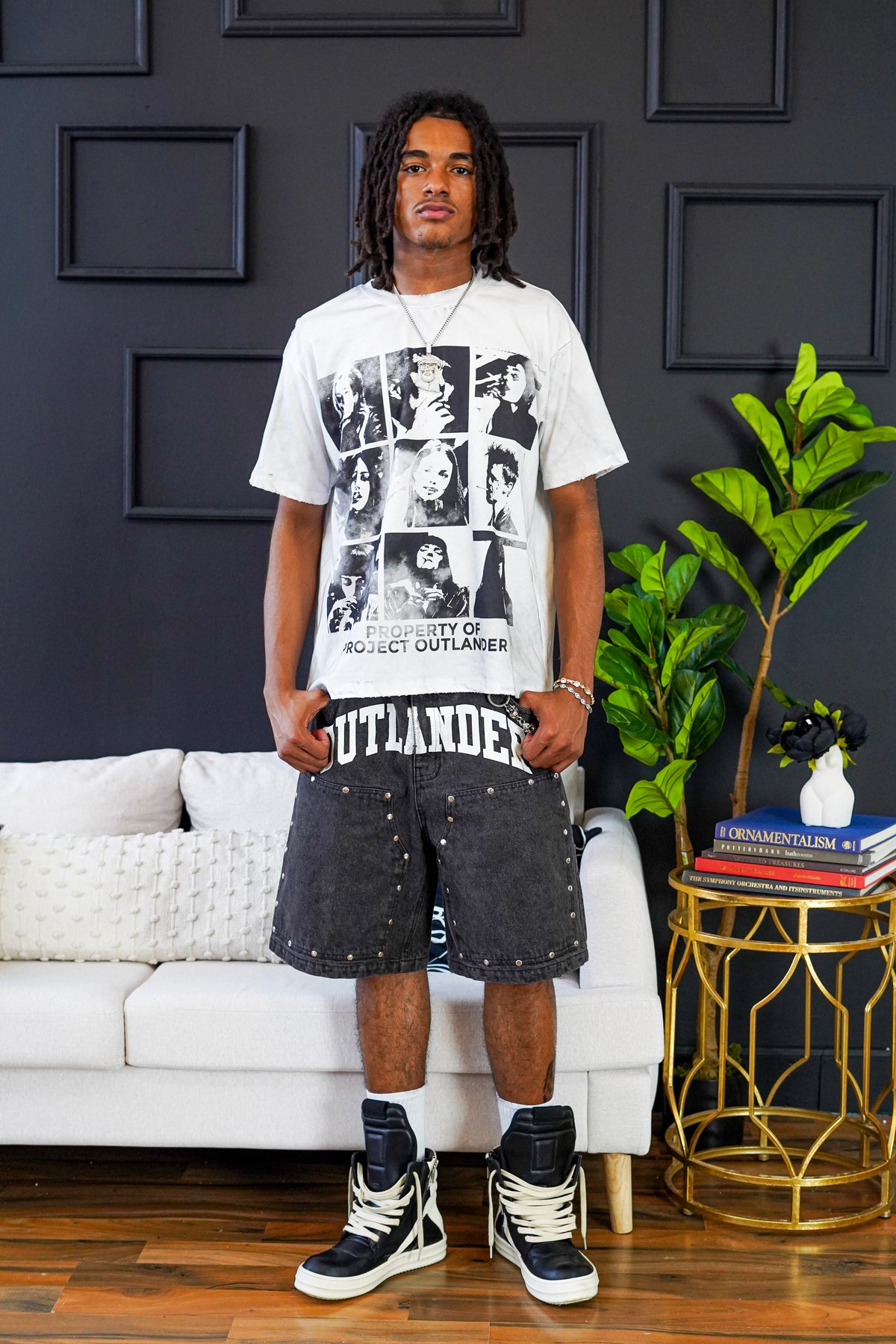 "DARK GREY" OUTLANDER STONE JORTS
