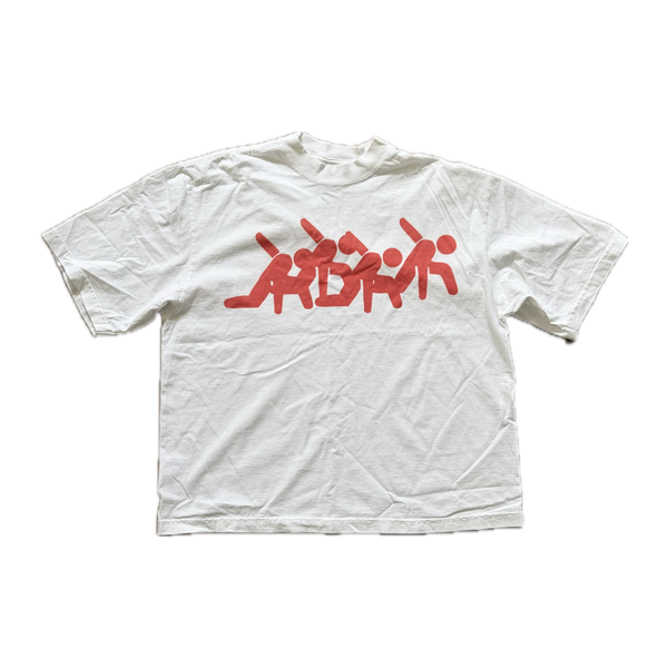 WHITE & RED ESSENTIAL TEE