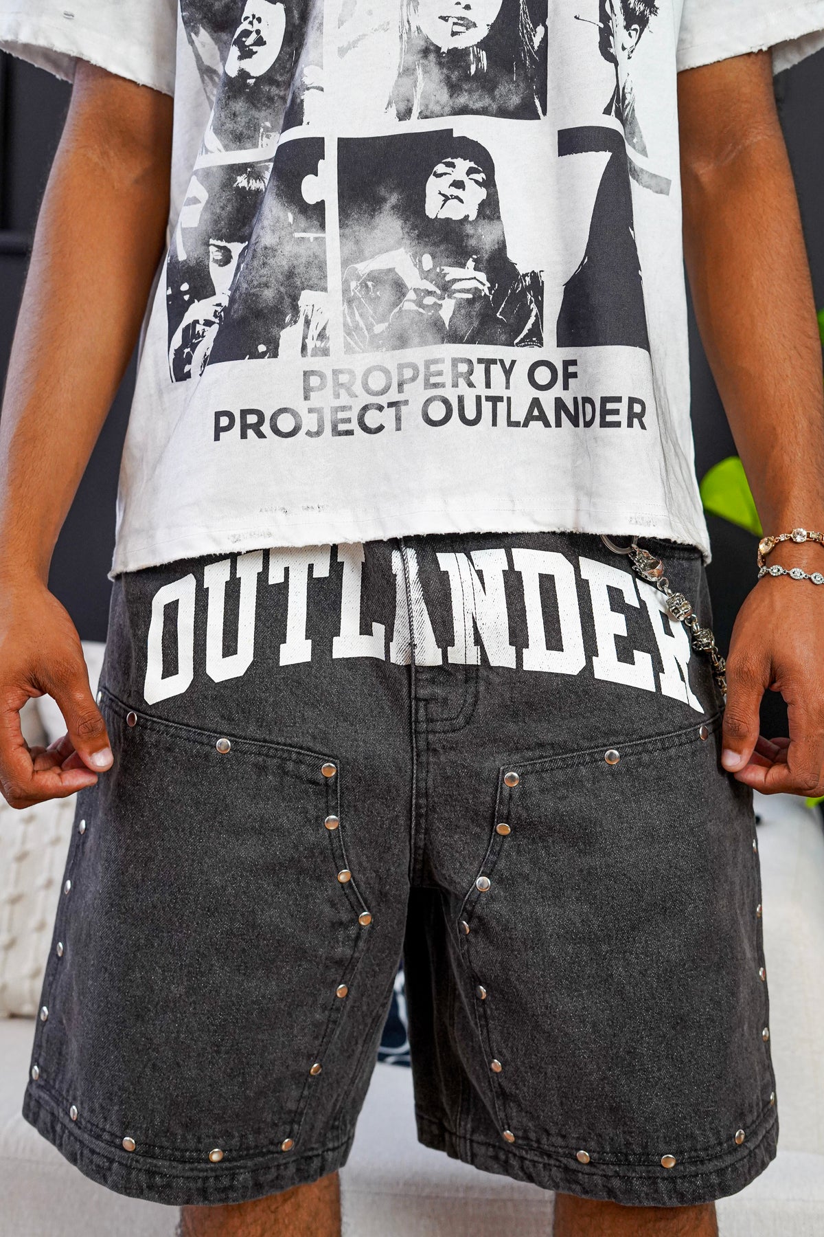 "DARK GREY" OUTLANDER STONE JORTS