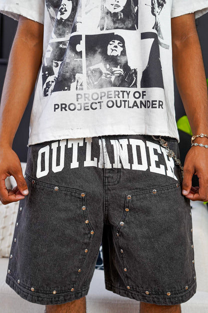 "DARK GREY" OUTLANDER STONE JORTS