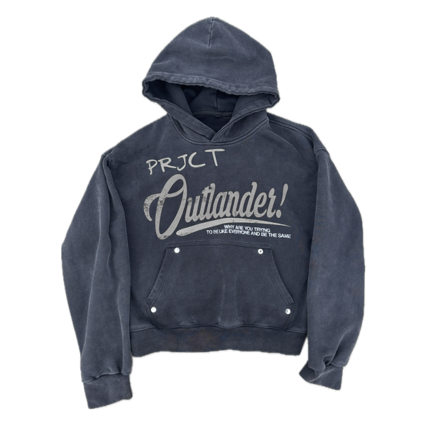 "GREY" Rhinestone Statement Hoodie